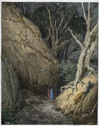 Inferno, Canto 1: Virgil and Dante Begin Their Journey, Illustration from The Divine Comedy by Dante Alighieri, 1885